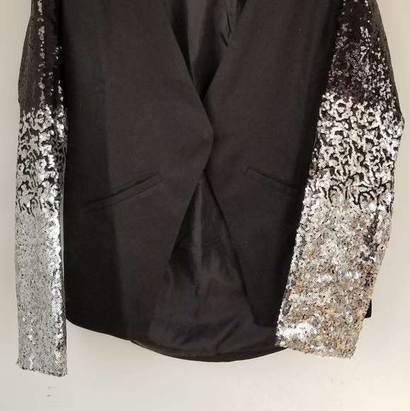 Sequin sleeve blazer - Picture 2 of 4